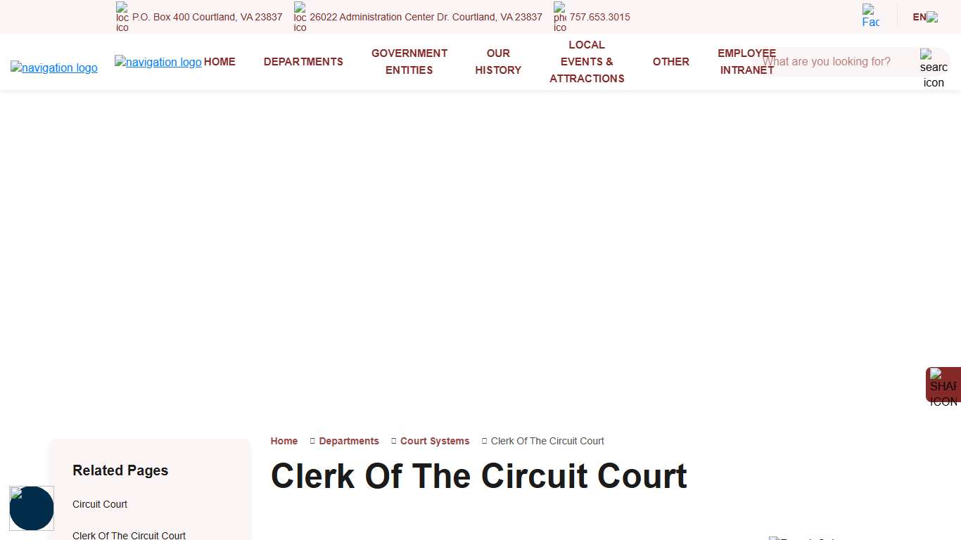 Welcome to Southampton County, VA