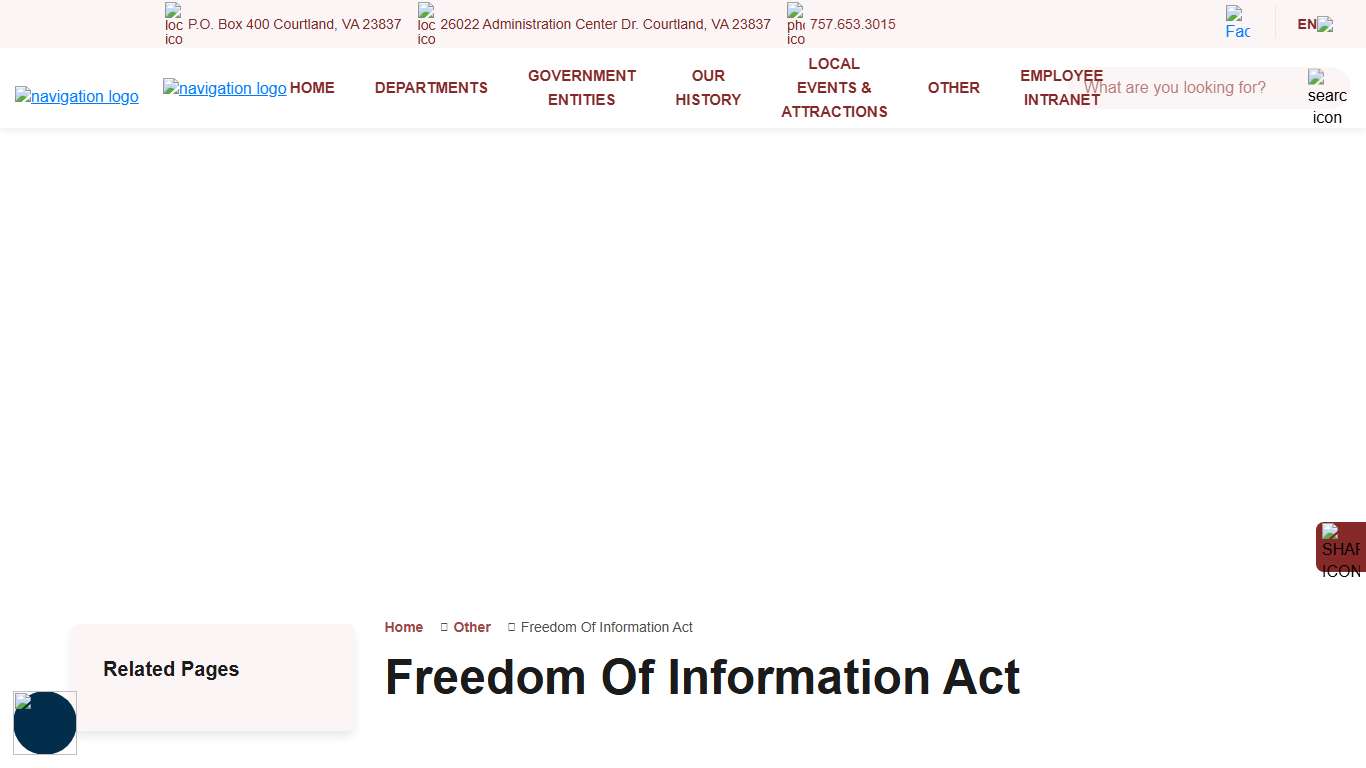 Welcome to Southampton County, VA